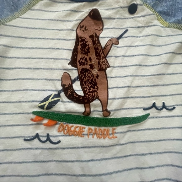 Mud Pie Baby Boy Dog One Piece Size 9-12m - Picture 2 of 4